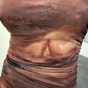 Elegant Patterned Dress